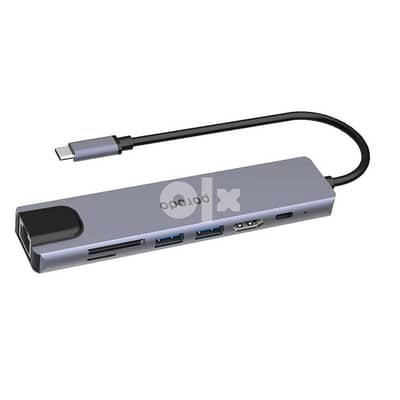 Porodo 7in1 Aluminum USB-C Hub 4K HDMI 100W Power Delivery 1