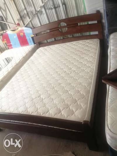 Indian bed with 2 table side and L shape sofa 1