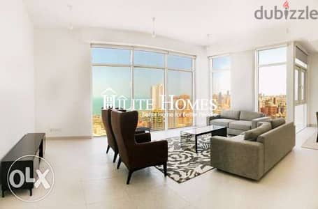 Sea view three bedroom apartment for rent in kuwait 0
