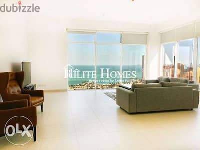 Sea view three bedroom apartment for rent in kuwait 1