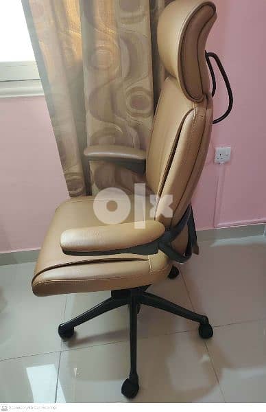 High Back Chair, Color: Beige 3