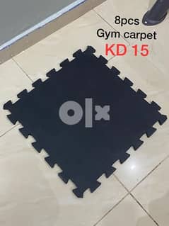 Gym Rubber Carpet / Mats x 8pcs 0