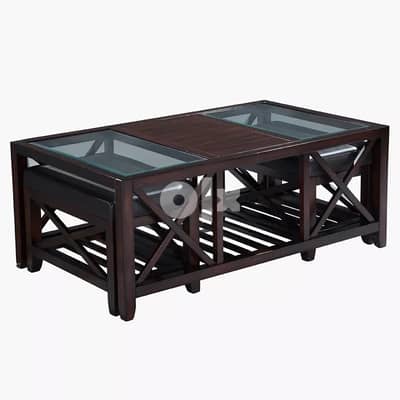 Asher Coffee Table with 2 Stools 3