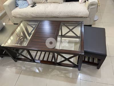 Asher Coffee Table with 2 Stools 7